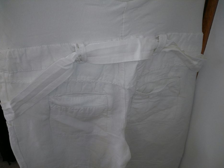 Calças Brancas Pré Mamã T 38 H&M como Novas