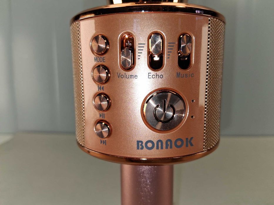 N080 Mikrofon Do Karaoke Bezprzewodowy Bluetooth BONAOK Z Głośnikiem