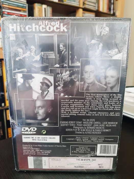 Alfred Hitchcock – The 39 Steps – NOVO – SELADO - Legendas PT