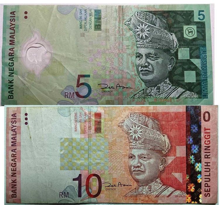 Malasia Ringgit 5 notas