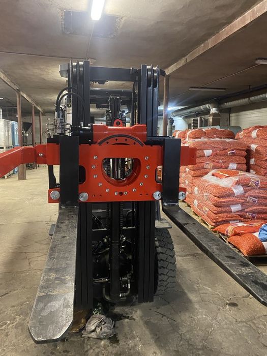 Obrotnica do wózka widłowego MONTAŻ  TUR wywrotnica na euroramke