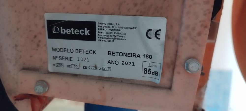 Betoneira Beteck 180 L