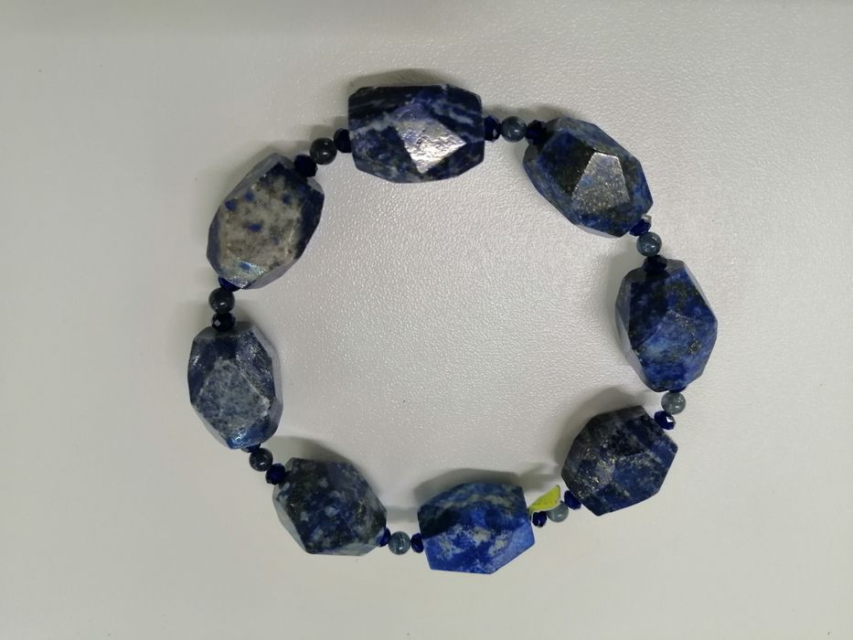 Bransoletka naturalny kamień Lapis Lazuli Lazuryt