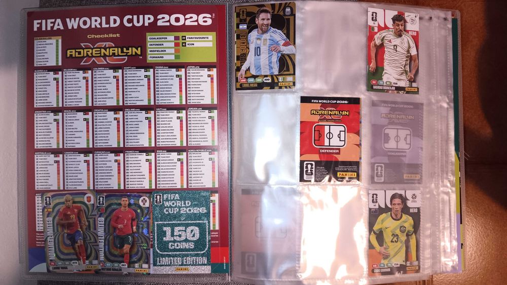 Cadernetas Adrenalyn Mundial 2026 (2 em 1)