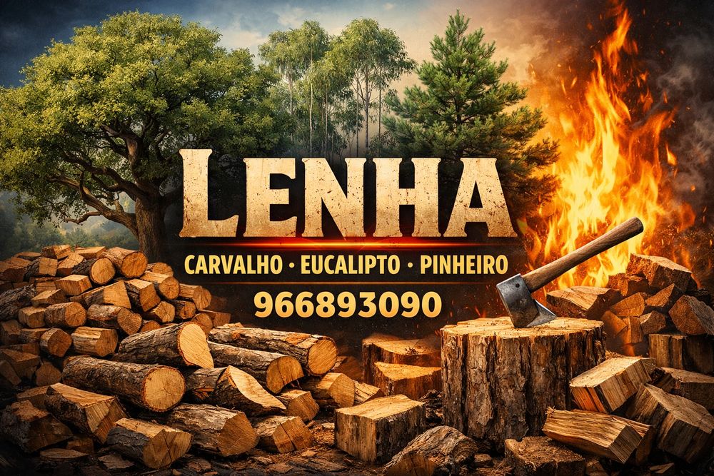 Carga lenha carvalho eucalipto pinheiro