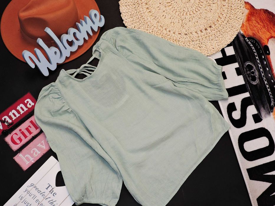 House Muślinowa pastelowa bluzka S