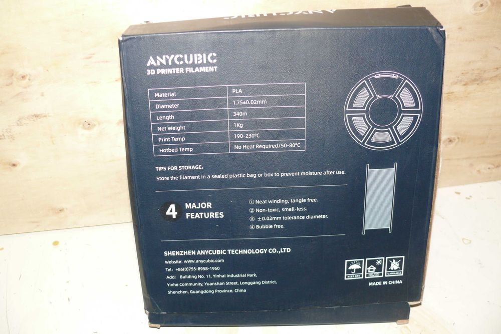 carretel fio pla branco  impressão 3d