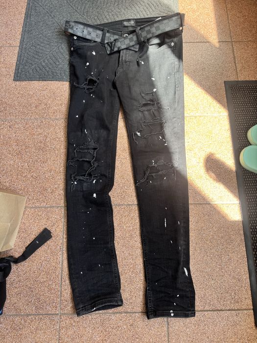 Czarne jeasny slim fit