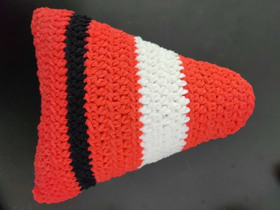 Almofada de Pai Natal em crochet