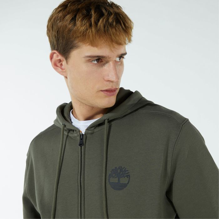 Bluza Timberland rozpinana z kapturem YC Core Tree Logo olive L