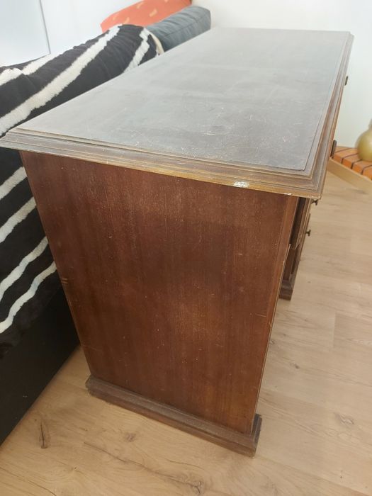 Secretária Madeira Escura