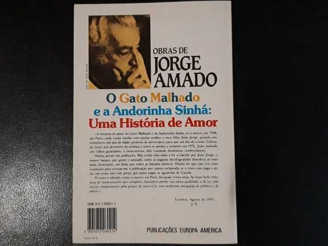 O Gato Malhado e a Andorinha Sinhá | Jorge Amado