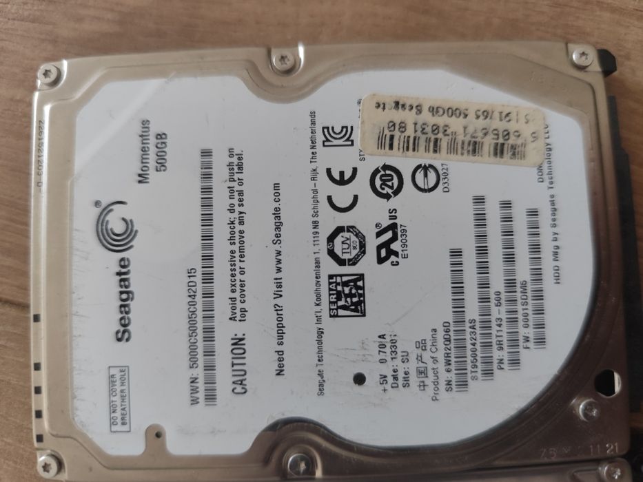 Жосткий диск 500gb