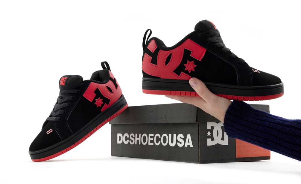 Кросівки DC Shoes Black/Red premium