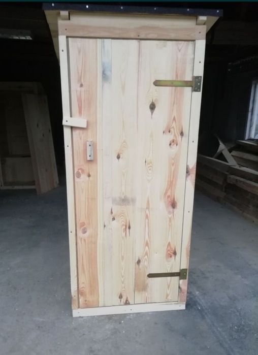 Wychodek drewniany na działkę lub budowę, kibel, WC,