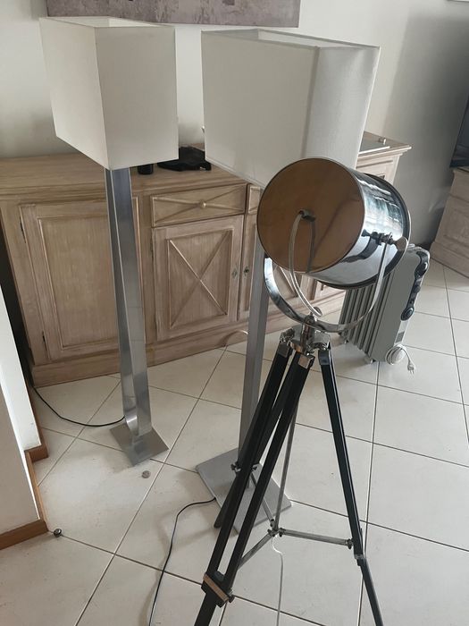 3 Candeeiros de Pé Modernos | Iluminação Sala / Quarto | Conjunto