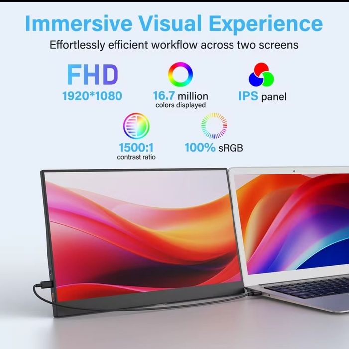 Monitor Portátil 15,6" FHD