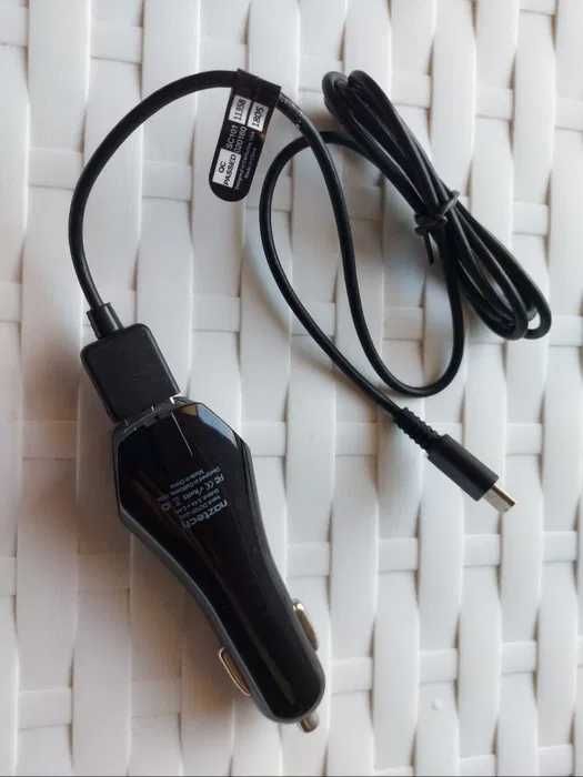 Ładowarka samochodowa szybkie ładowanie kabel micro USB CAR Smartfon