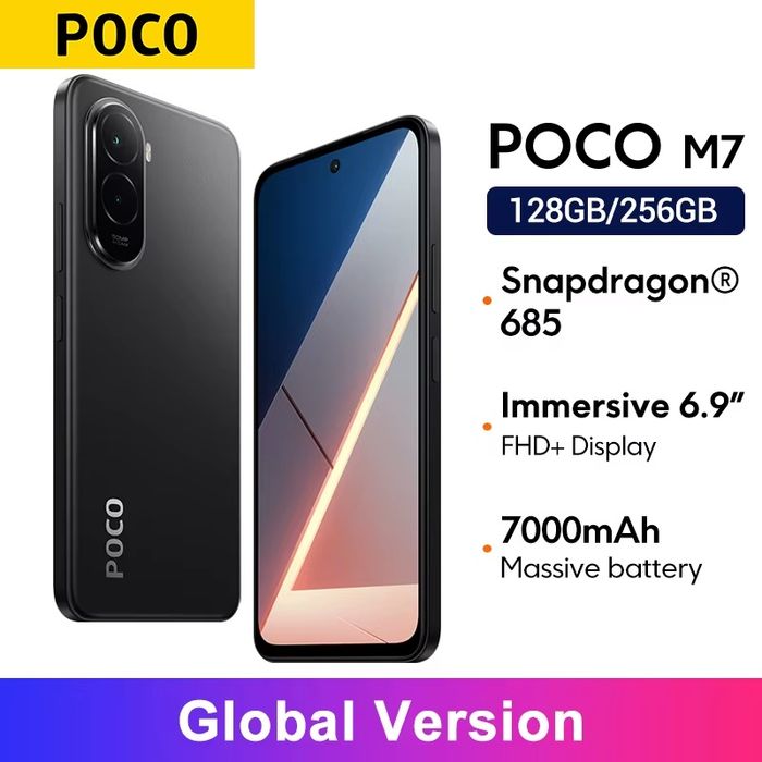 Poco M7 8/256 Blue, NFC,Глобальная версия.