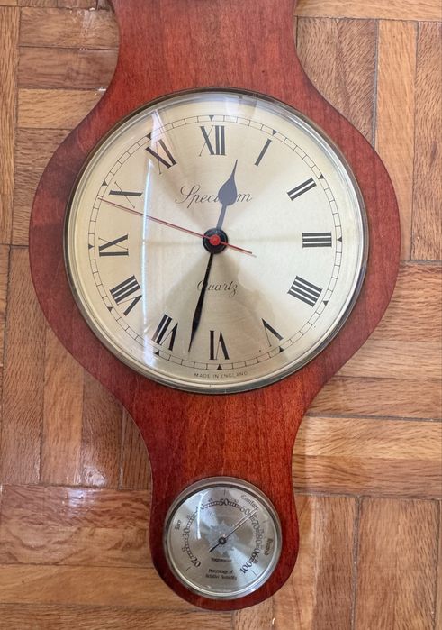 Relógio de Parede com Termómetro, Barómetro e Higrómetro