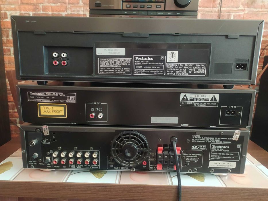 Wieza Technics Amplituner,Deck,Cd