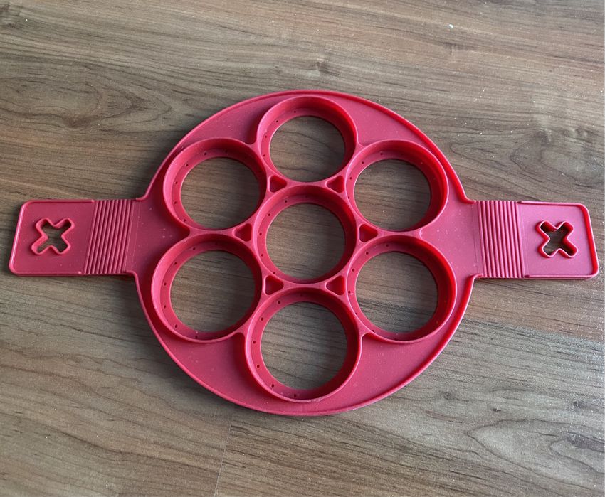 Molde de panquecas/ovos em silicone antiaderente