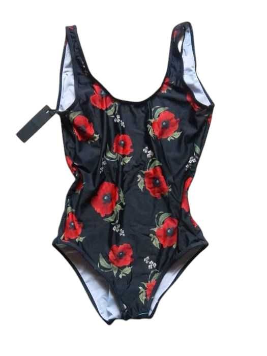 Nowy strój kostium kąpielowy bikini YAS 38,M maki kwiaty
