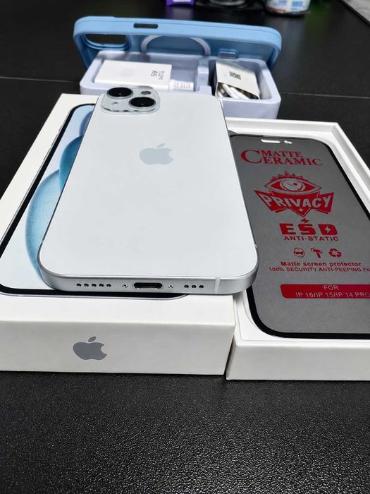 iPhone 15 Blue 128GB Bat.100%