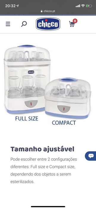 Esterilizador 2 em 1 Chicco