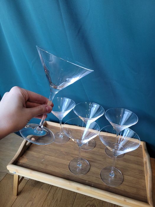 Szklane kieliszki do martini Ikea Stosint 6 szt.