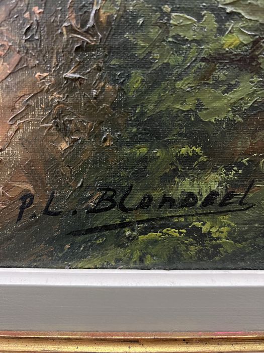 Obraz malowany na płótnie/w złotej ramie/Raty