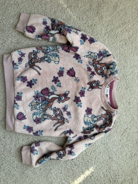 Sweter bluza  roz 104 bambi polar pepco disney