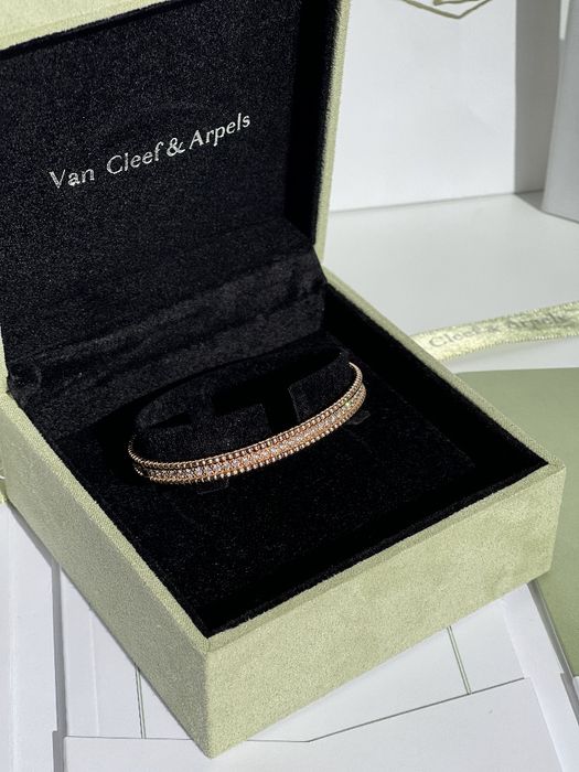 Золотой Браслет Van Cleef Perlée diamands