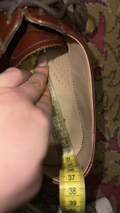 Чоловічі туфлі шкіряні Clarks 45 46 коричневі