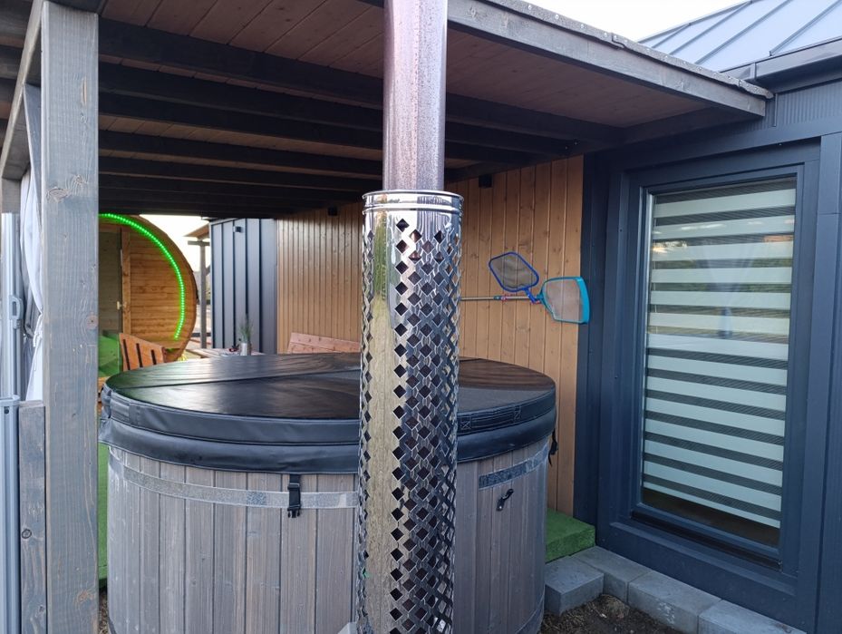 domek z BALIA JACUZZI, Staw, Kaszuby  sauna panieńskie