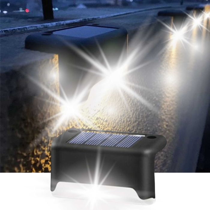 Lampa Solarna Ogrodowa Lampki LED Na Taras Schody Balkon Płot 12 sztuk