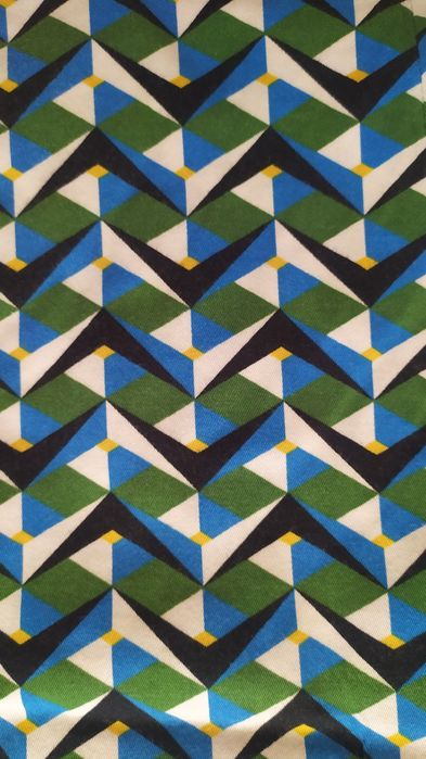 Zara damskie spodnie rozmiar 38 zielone niebieskie geometryczne wzory