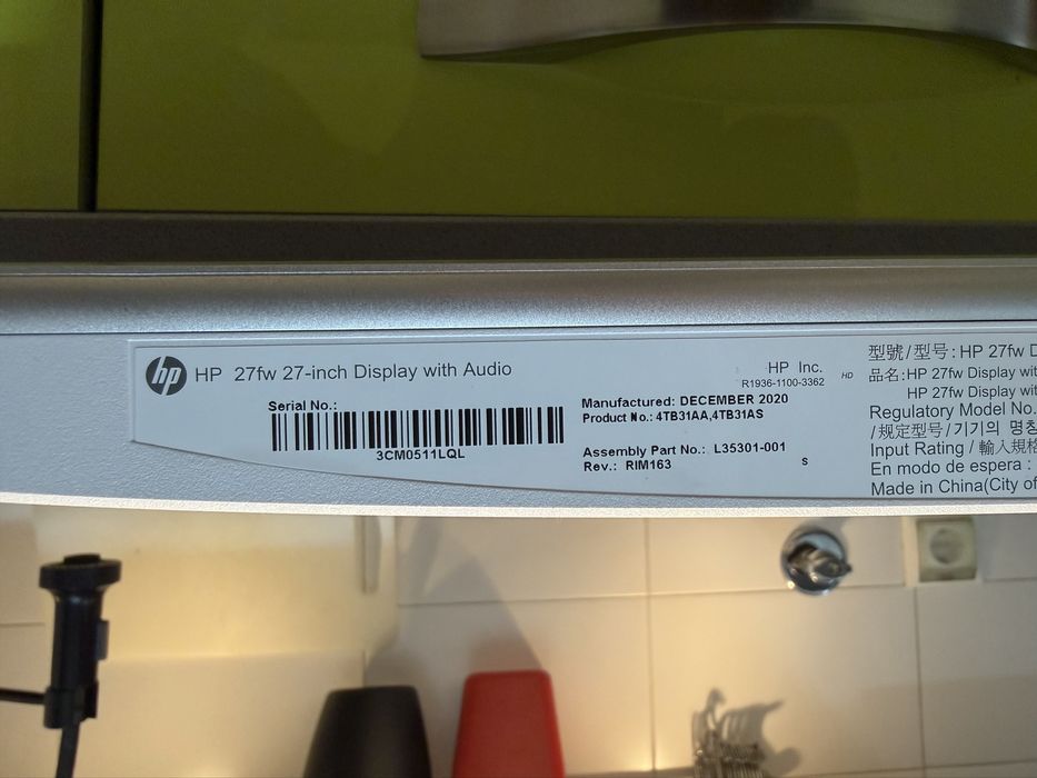 Monitor HP 27 polegadas