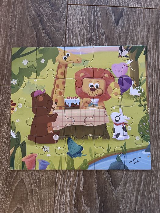 Puzzle - mapa Polski + zwierzęta