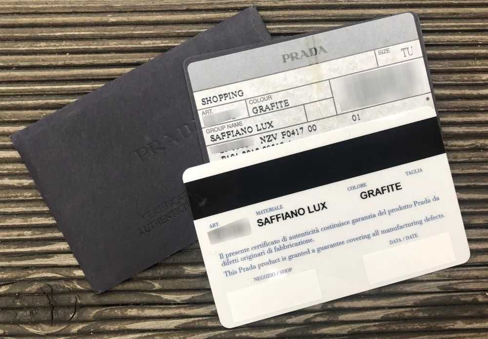 Prada - torebka z certyfikatem oryginalności