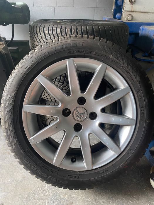Alufelgi 16" + opony zimowe 205/55 r16 91h | bdb stan | komplet