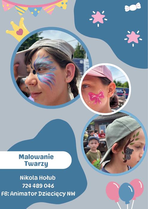 Animator dla dzieci, animacje wesele urodziny andrzejki zabawa Mikołaj