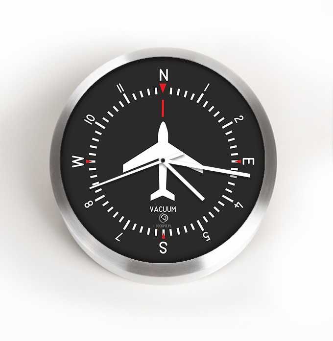 Zegar ścienny COMPASS  – Kierunek dobrego stylu