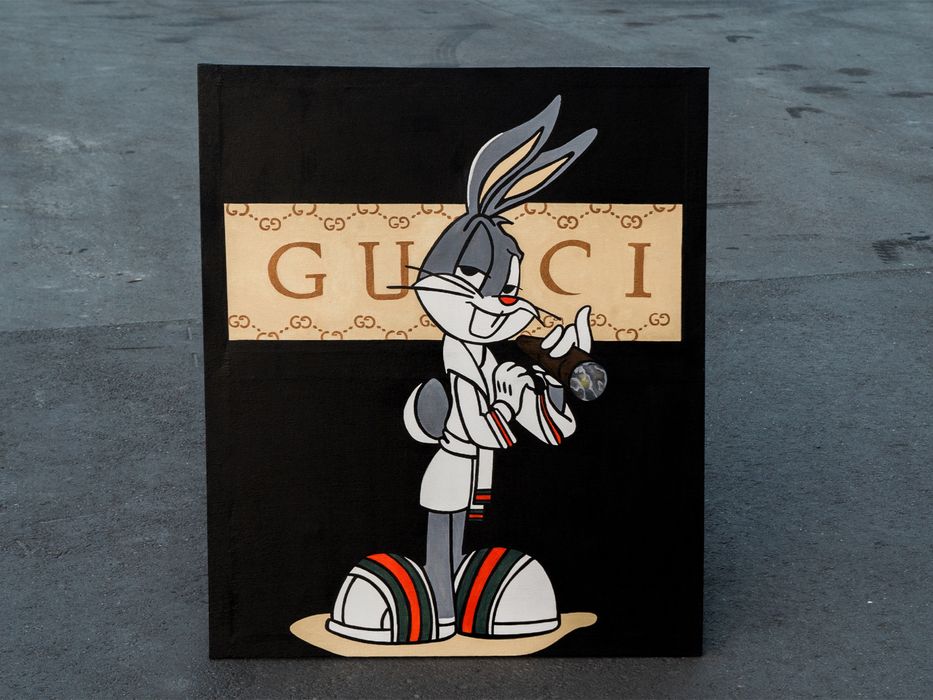 Багз банни поп арт стрит арт картина акрилом