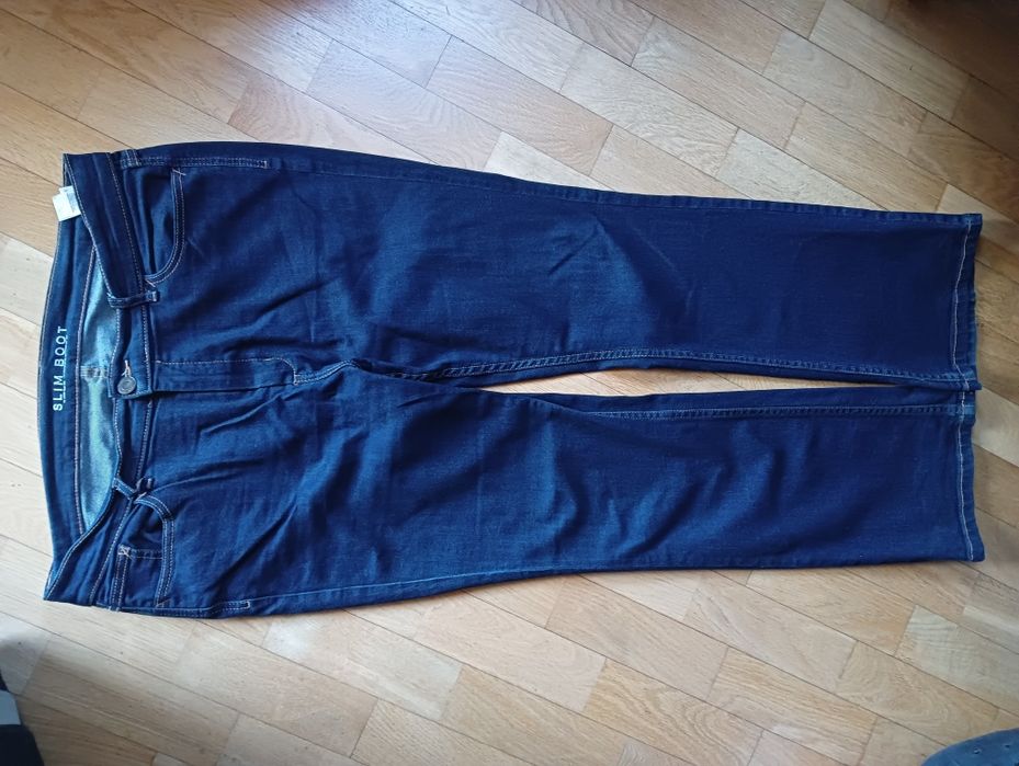 Spodnie jeansowe Marks & Spencer L/XL jeansy pas 100 cm z elastanem