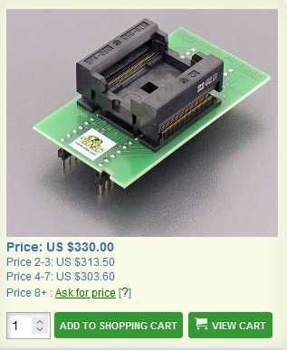 Адаптер DIL48/SSOP90 ZIF Flash-1 (Ord. No. 70-0231) Elnec  - Slovakia.