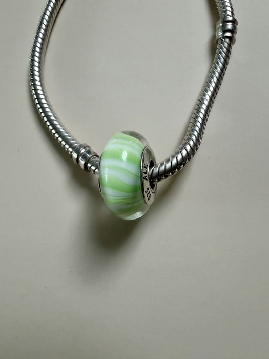 Pandora Candy Murano zielone śliczne cukiereczek srebro 925