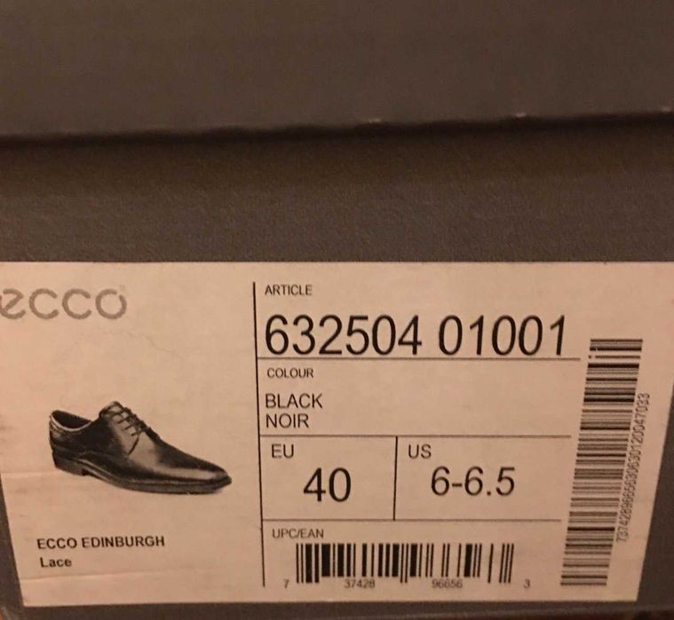Чоловічі туфлі ECCO.Нові.Шкіра.40 р.