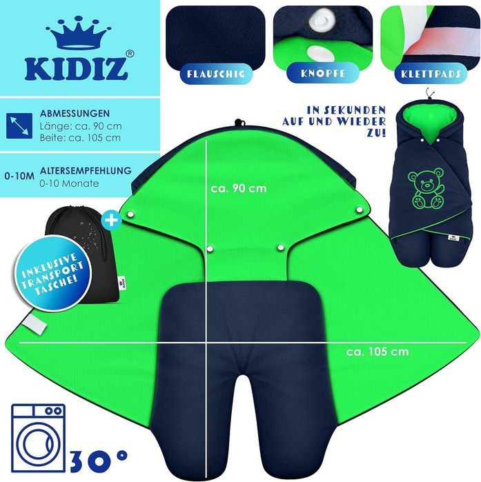 Nowy zimowy kocyk KIDIZ / kombinezon / becik / ochraniacz / koc !4238!