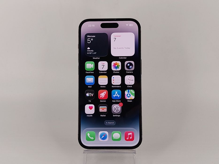 iPhone 14 Pro 128 GB, 79%, Szary— Bardzo Dobry Stan